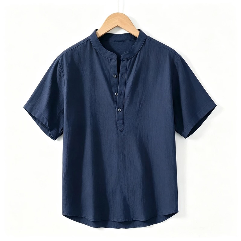 Summer Mens Short Sleeve Shirt - Linen Shirt Breathable incelemesi ve fiyatı
