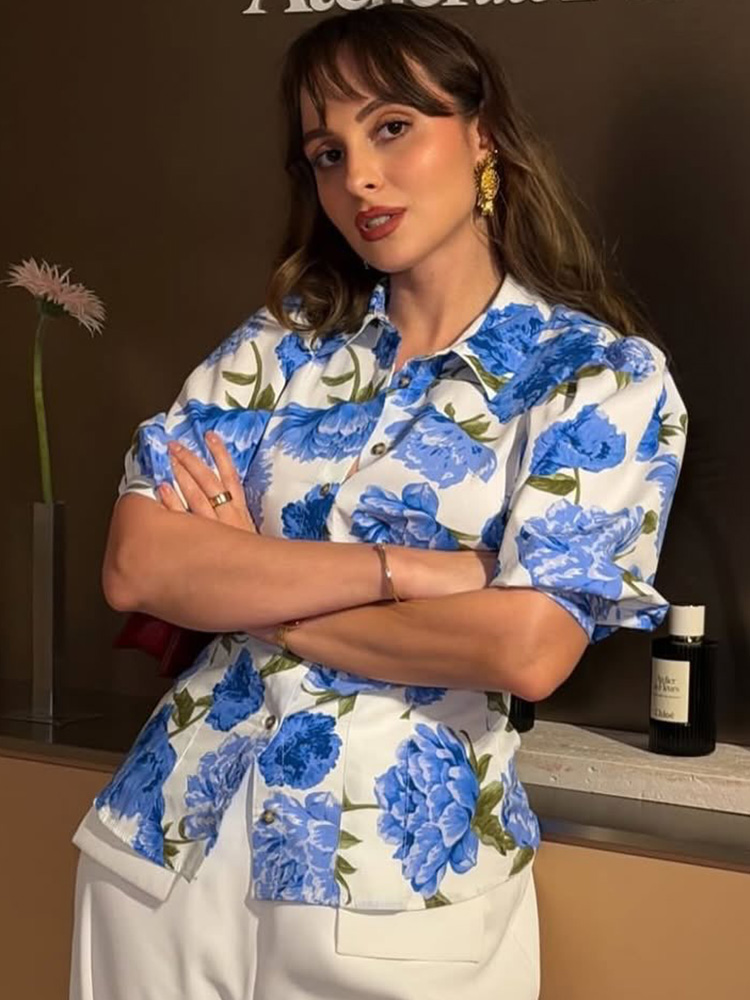 HH Women's Summer Fashion Lape - Resort Shirt Floral incelemesi ve fiyatı