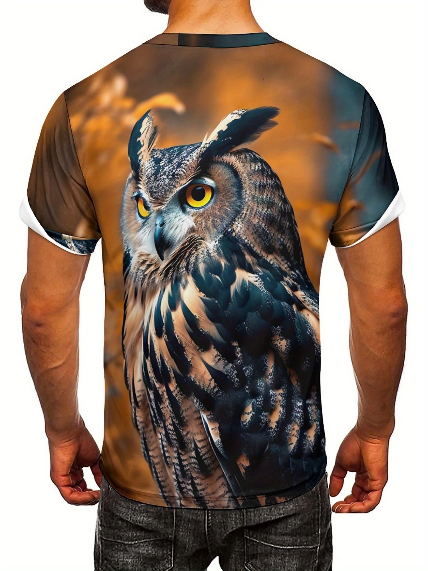 Men's & Women's 3D Print Owl G - Tee Graphic Print incelemesi ve fiyatı