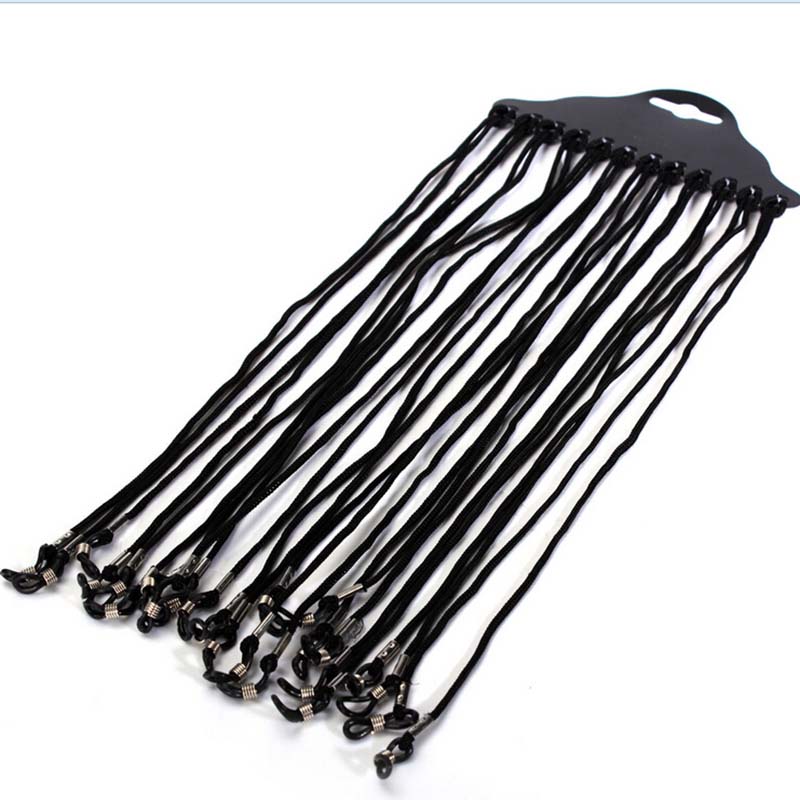 Hot Sale 12pcs/set Black Nylon - Sunglass Retainer Cord incelemesi ve fiyatı