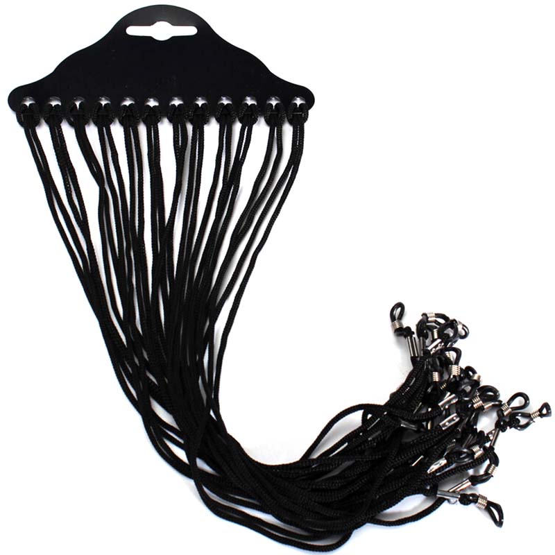 Hot Sale 12pcs/set Black Nylon - Sunglass Retainer Cord incelemesi ve fiyatı