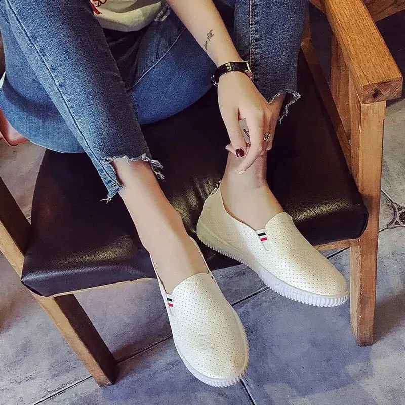 Women Sneakers White Flats Cut - Espadrille Slip On incelemesi ve fiyatı