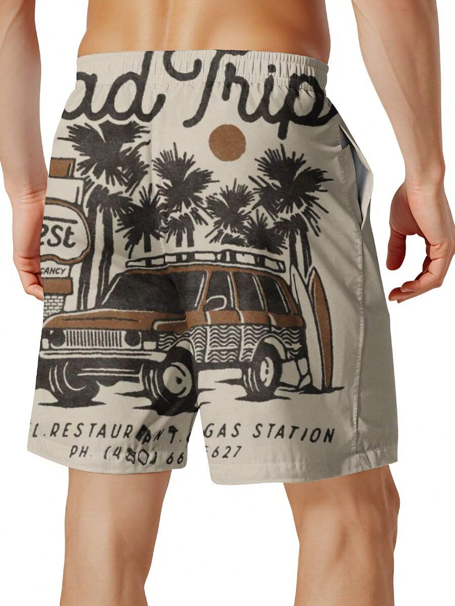 Mens Beach Trip Print Board Sh - Swim Trunk Quick Dry incelemesi ve fiyatı