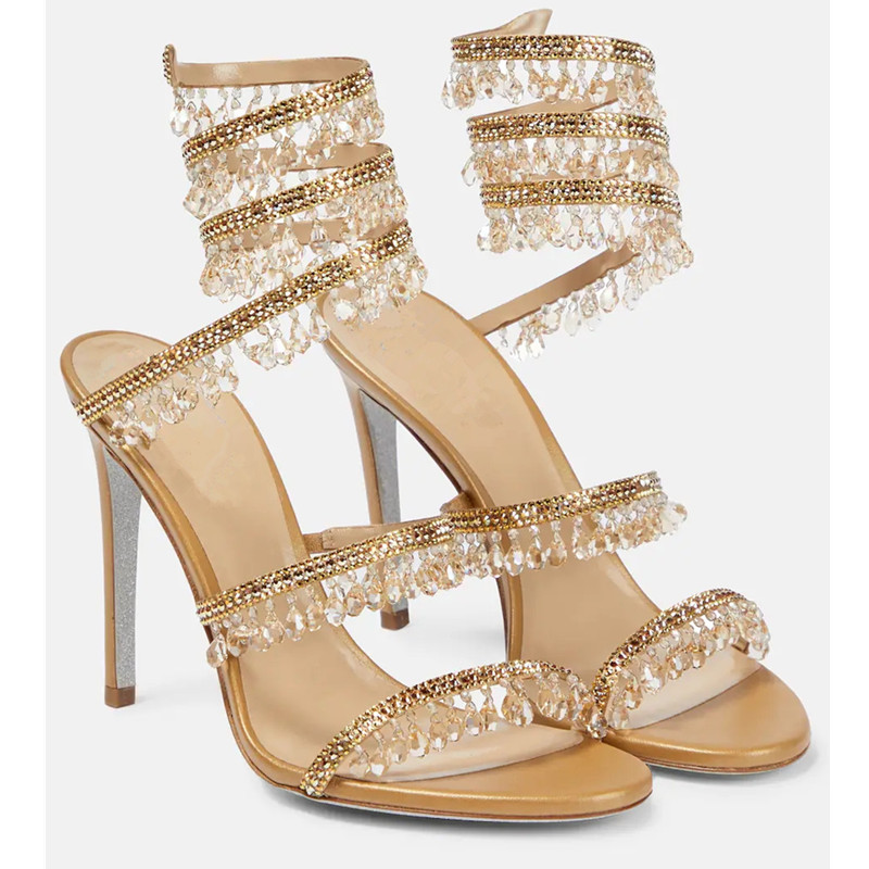 Sexy Green Crystal Fringe Stil - Casual Sandal Leather incelemesi ve fiyatı