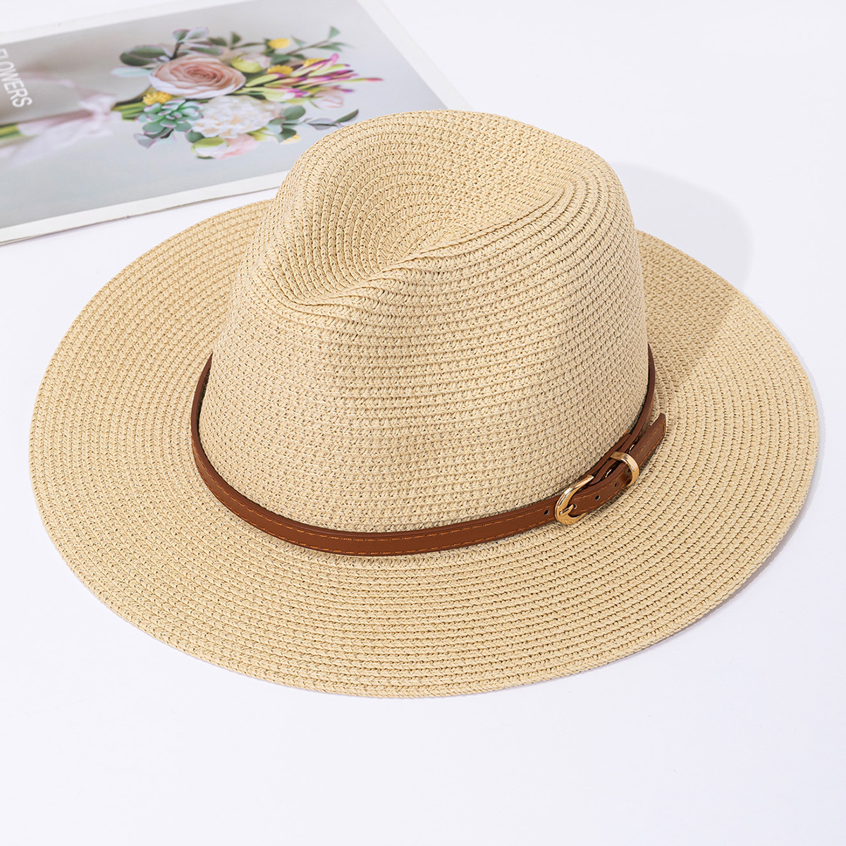 Panama straw hat, female jazz  - Bucket Hat Straw incelemesi ve fiyatı