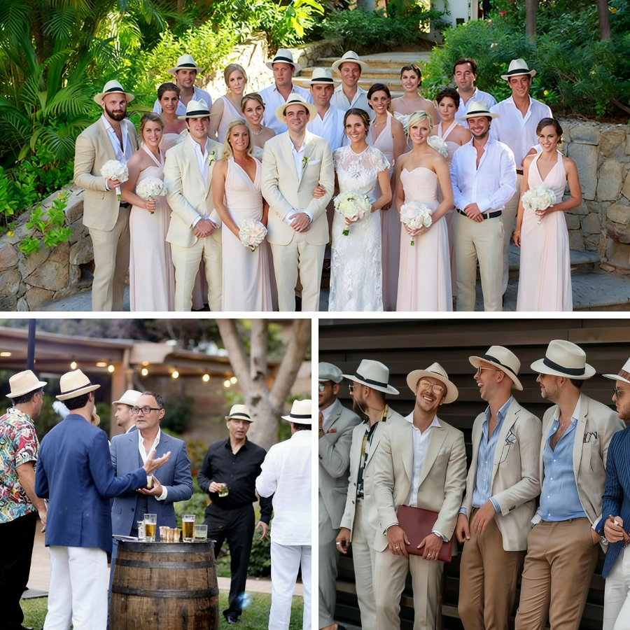 6-48PACK Wedding Straw Fedora  - Bucket Hat Straw incelemesi ve fiyatı