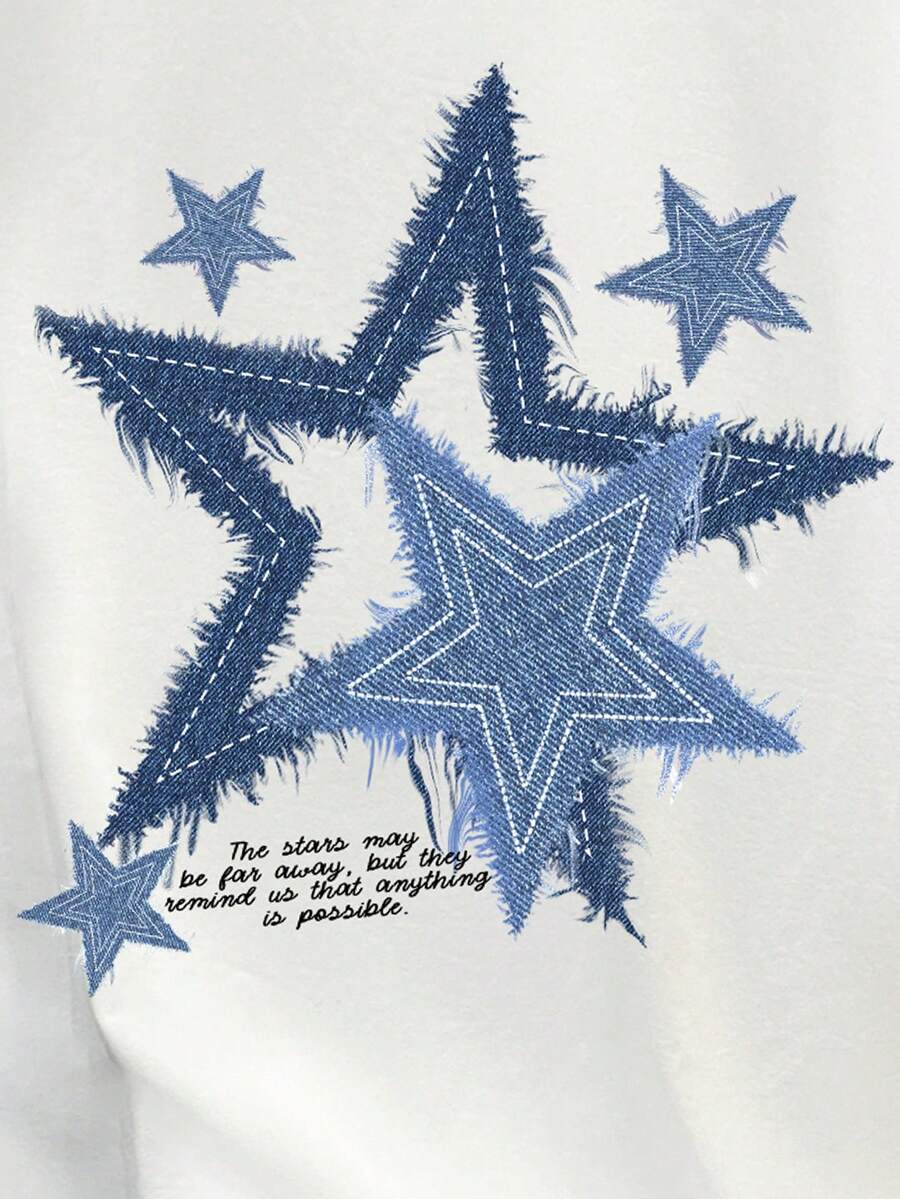 Men's White Loose Fit Graphic  - Tee Graphic Print incelemesi ve fiyatı