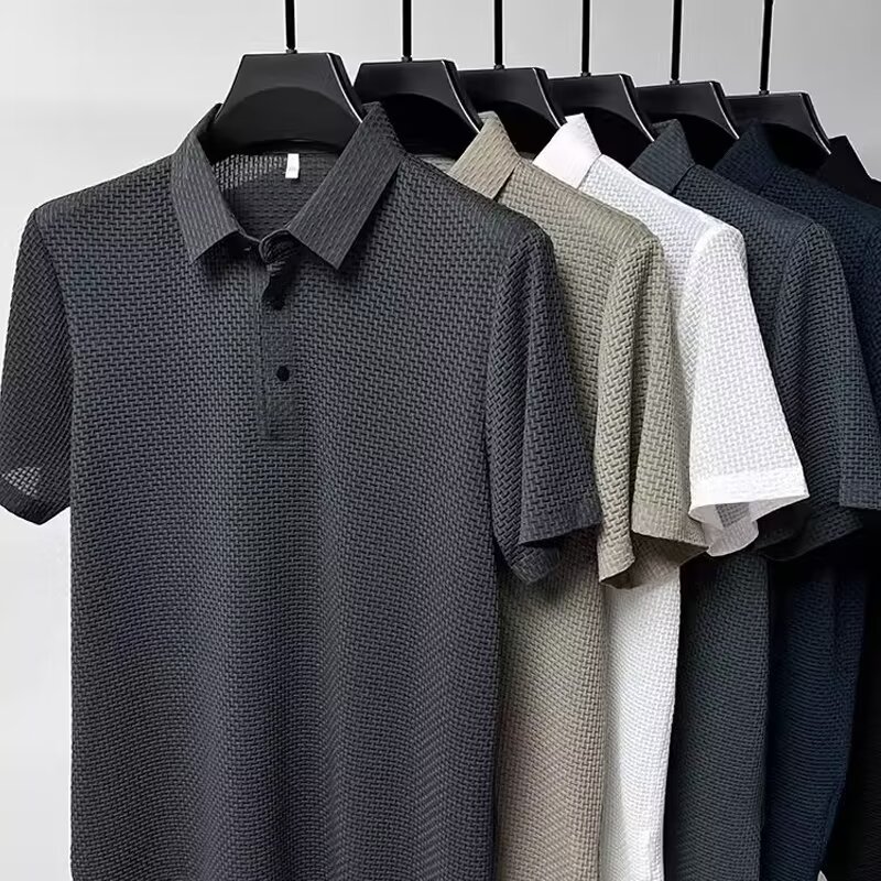 Summer New Men's Lop-up Hollow - Polo Shirt Pique incelemesi ve fiyatı