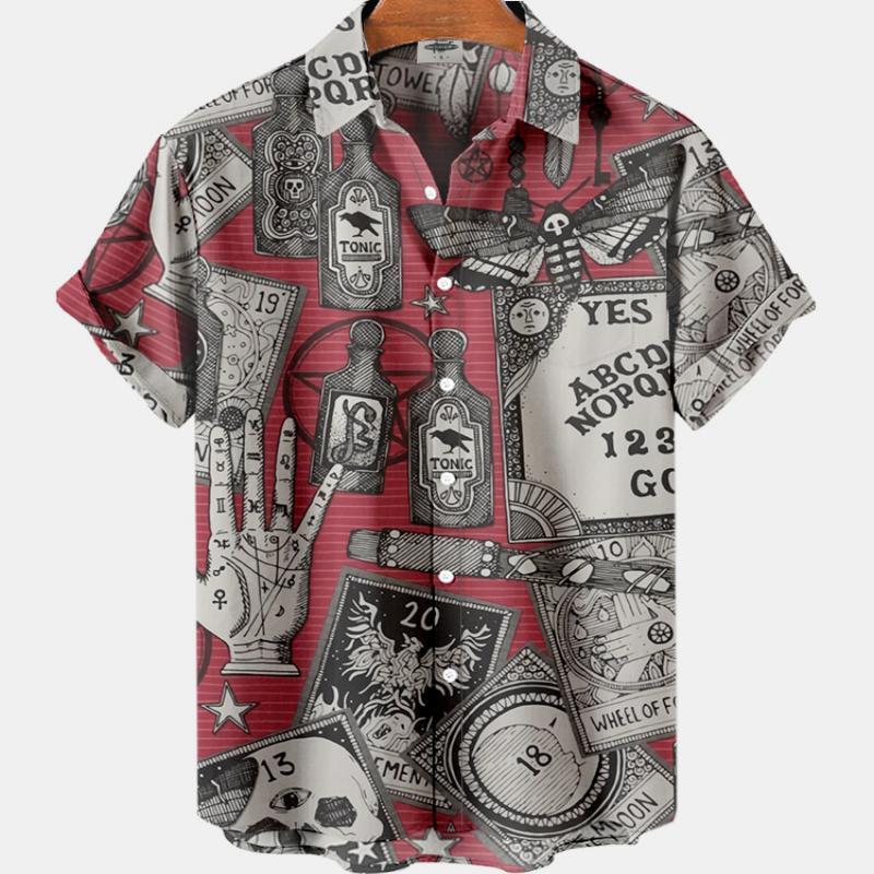 Summer Men's Fashion Casual So - Resort Shirt Floral incelemesi ve fiyatı