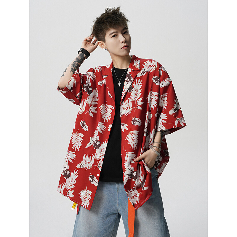 Summer Vintage Floral Print Lo - Resort Shirt Floral incelemesi ve fiyatı