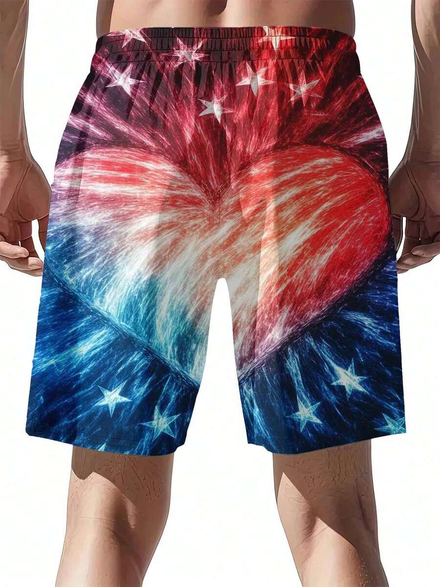 American Flag Print Swim Trunk - Swim Trunk Quick Dry incelemesi ve fiyatı