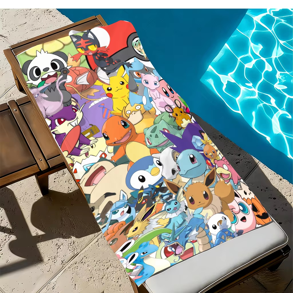 1pc Extra Large Pokemon Microf - Beach Towel Large incelemesi ve fiyatı