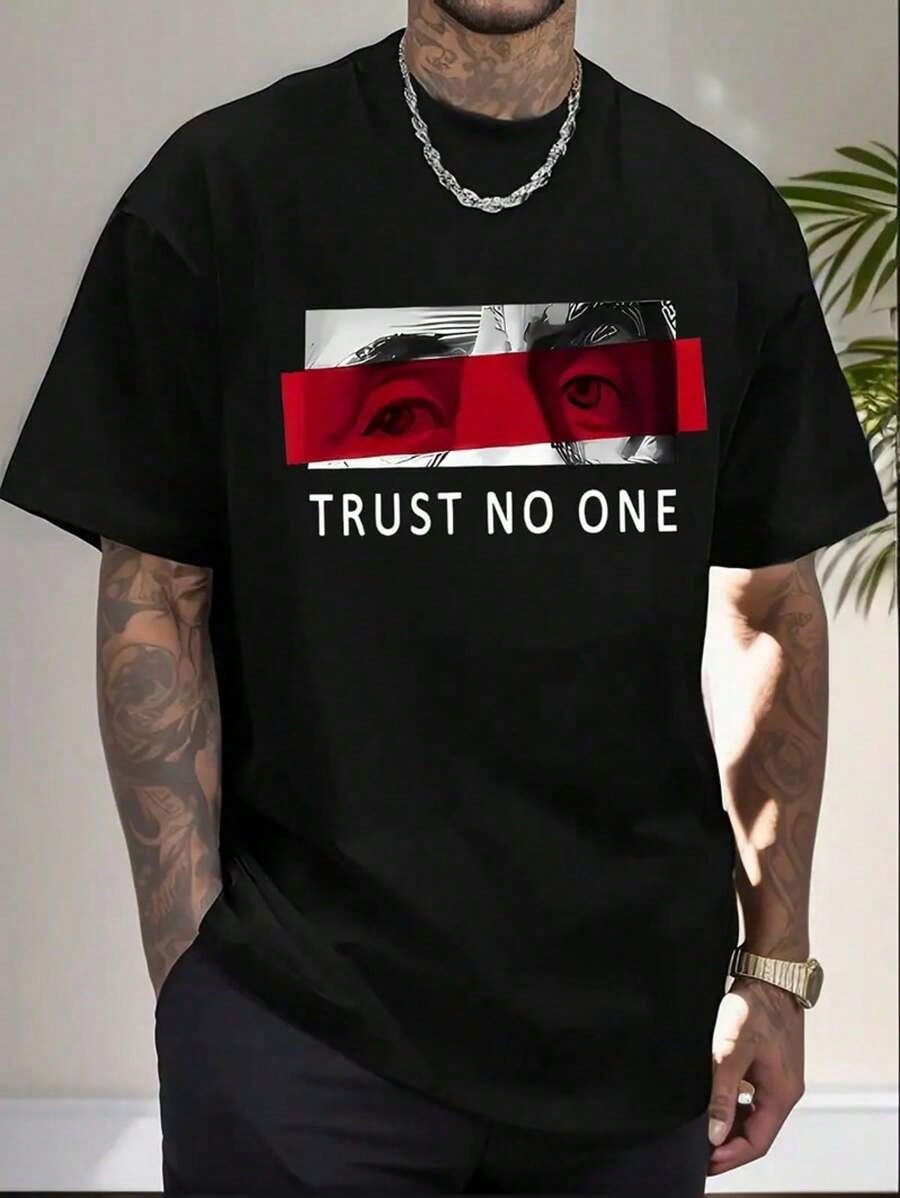 Black Cotton Graphic Tee with  - Tee Graphic Print incelemesi ve fiyatı