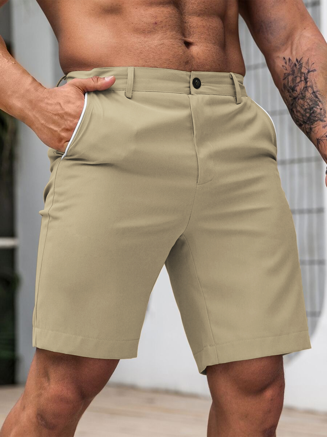 Men Fashion Slim Fit Chino Sho - Shorts Chino Slim incelemesi ve fiyatı
