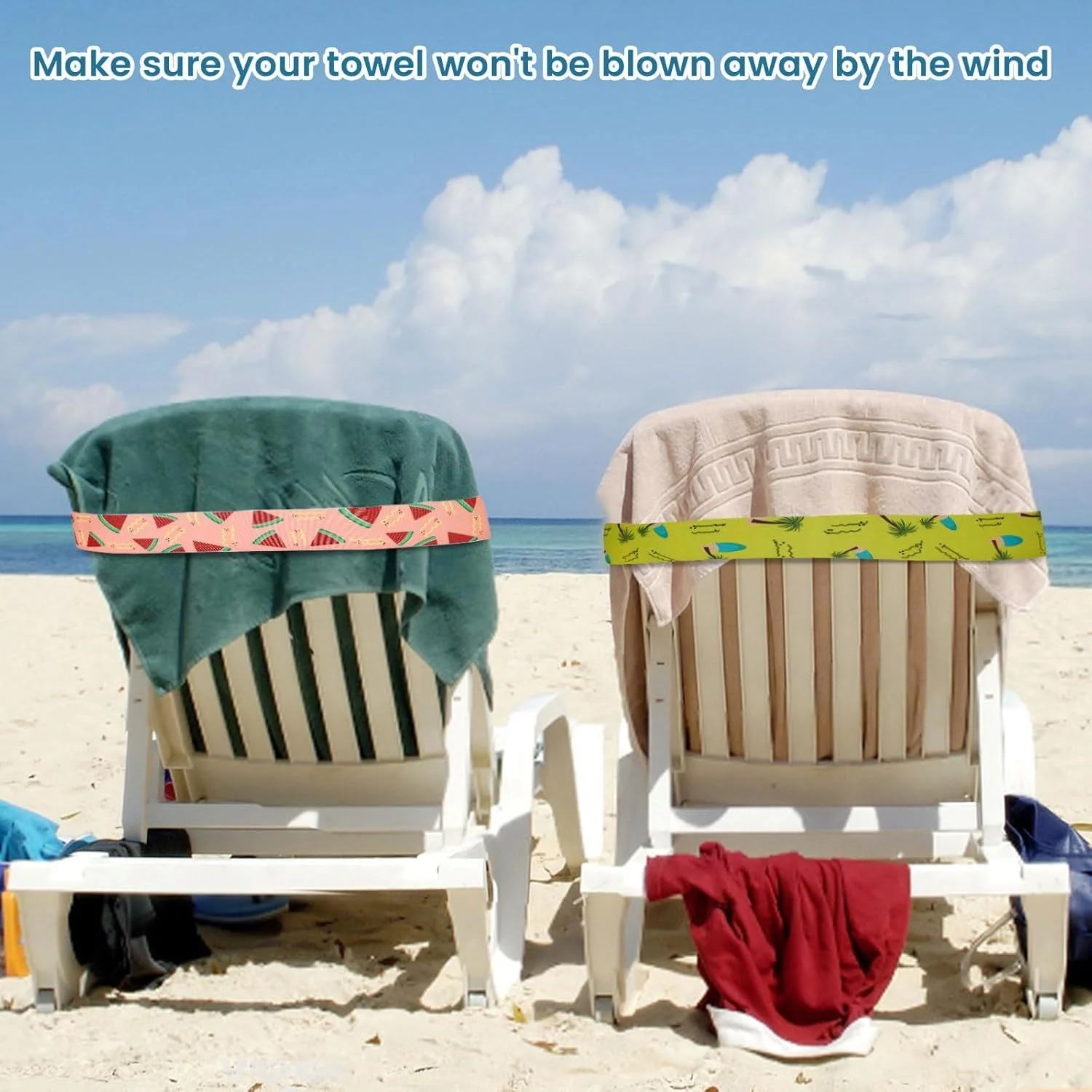 5Pcs  Large Towel Bands for Be - Beach Towel Large incelemesi ve fiyatı