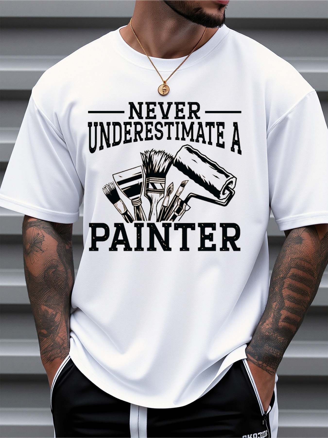 Men's Casual Graphic T-Shirt D - Linen Shirt Breathable incelemesi ve fiyatı