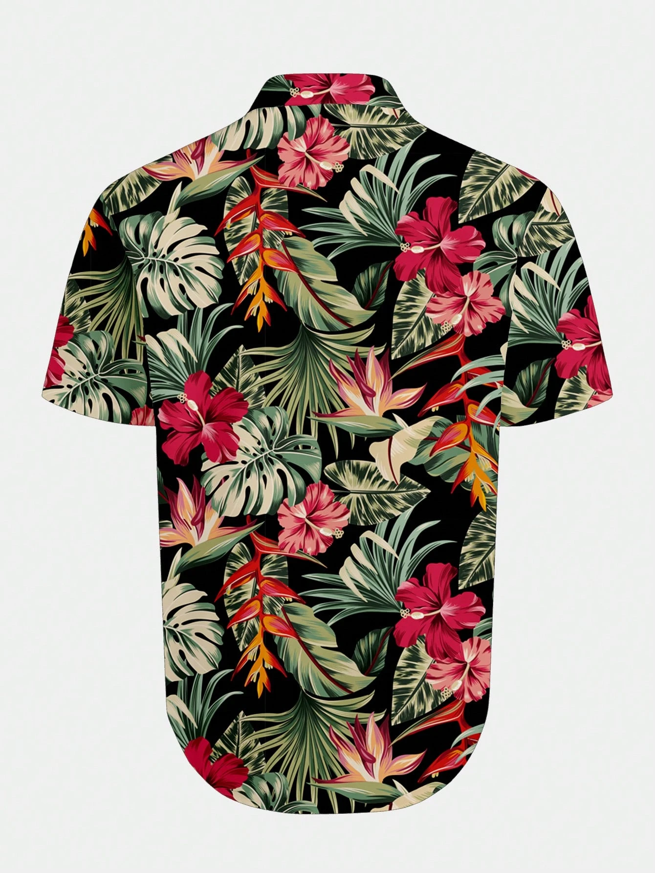 Casual Hawaiian Shirt Men Trop - Resort Shirt Floral incelemesi ve fiyatı