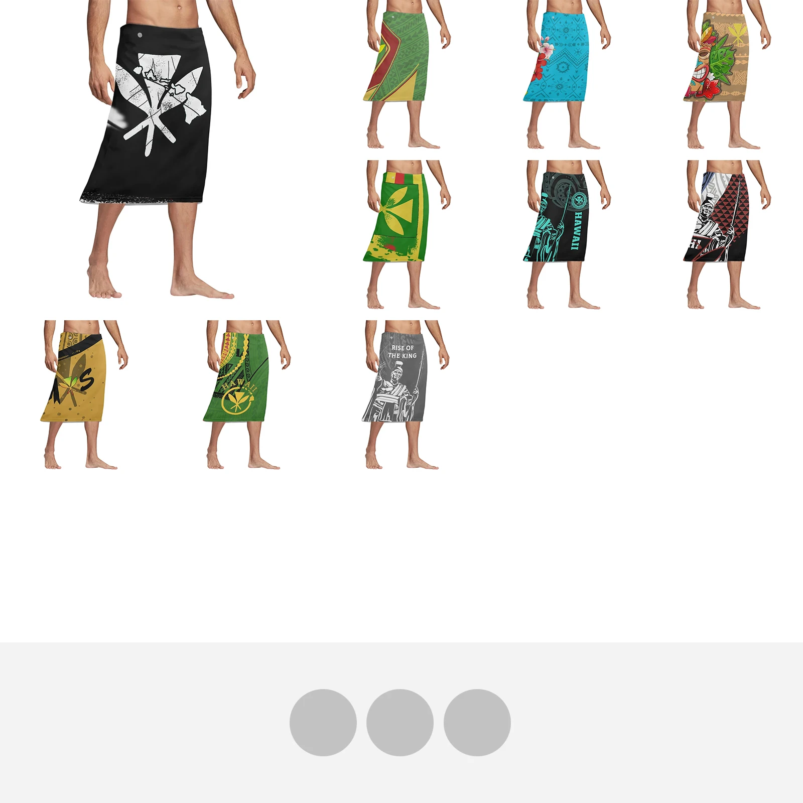 Polynesian Tribal Tattoo Print - Sarong Men Wrap incelemesi ve fiyatı