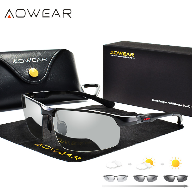 AOWEAR Photochromic Sunglasses - Sunglasses Aviator Polarized incelemesi ve fiyatı
