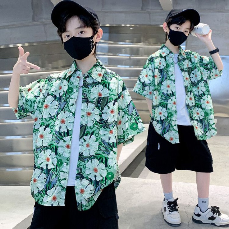 Boys' Floral Shirt Summer Set  - Resort Shirt Floral incelemesi ve fiyatı