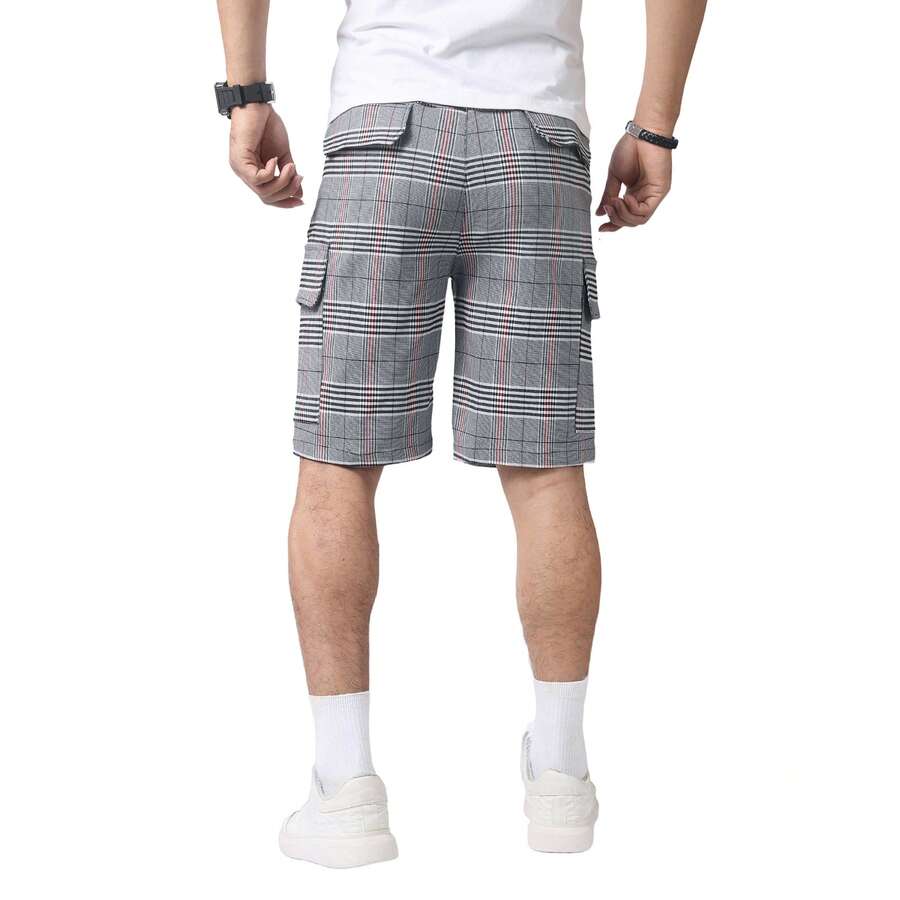 Mens Slim Fit Stretch Plaid Dr - Shorts Chino Slim incelemesi ve fiyatı
