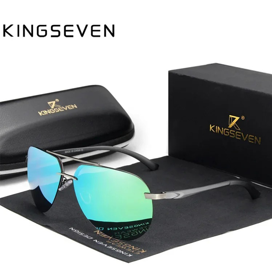 KINGSEVEN  Rimless Pilot Sungl - Sunglasses Aviator Polarized incelemesi ve fiyatı