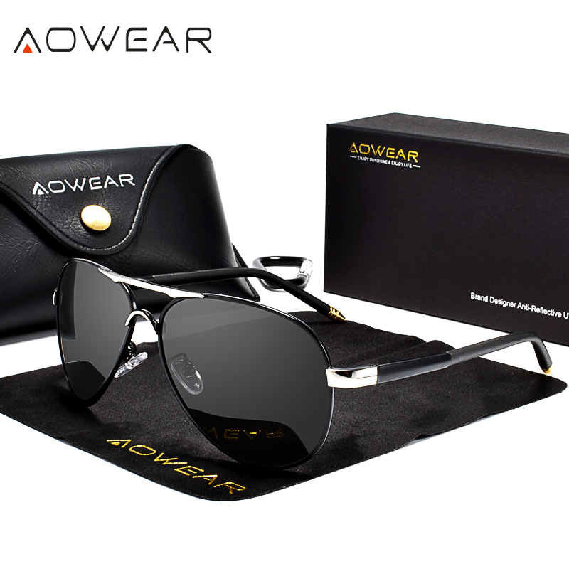 AOWEAR Men's Aviation Sunglass - Sunglasses Aviator Polarized incelemesi ve fiyatı