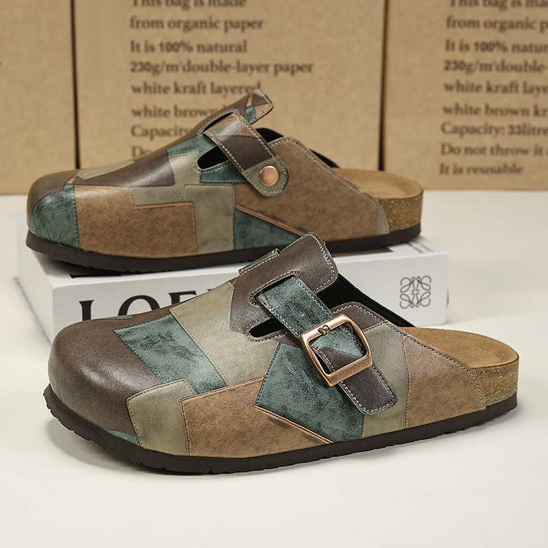 Unisex Cork Closed Toe Slipper - Flip Flop Leather Men incelemesi ve fiyatı