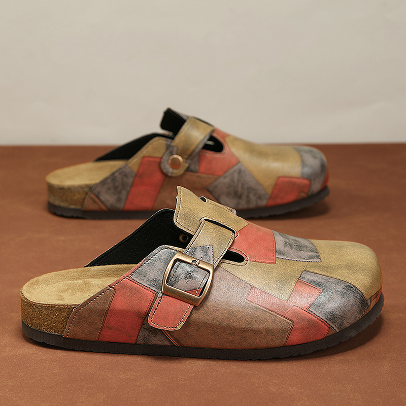 Unisex Cork Closed Toe Slipper - Flip Flop Leather Men incelemesi ve fiyatı