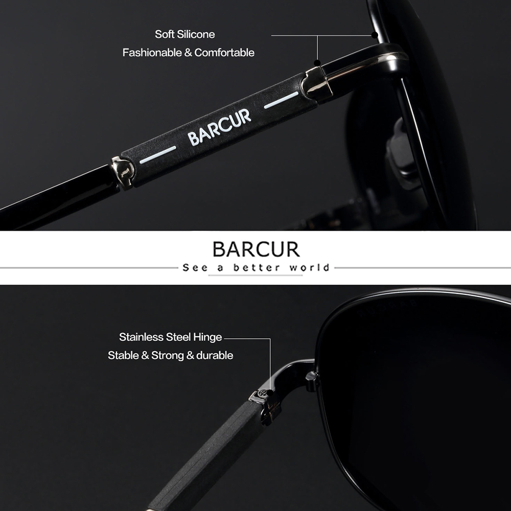 BARCUR Polarized Mens Sunglass - Sunglasses Aviator Polarized incelemesi ve fiyatı