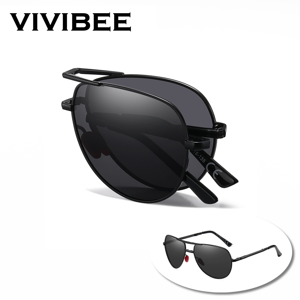 VIVIBEE Metal Pilot Black Fold - Sunglasses Aviator Polarized incelemesi ve fiyatı