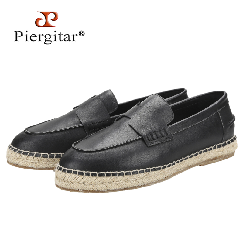 Piegitar Black Genuine Leather - Espadrille Slip On incelemesi ve fiyatı