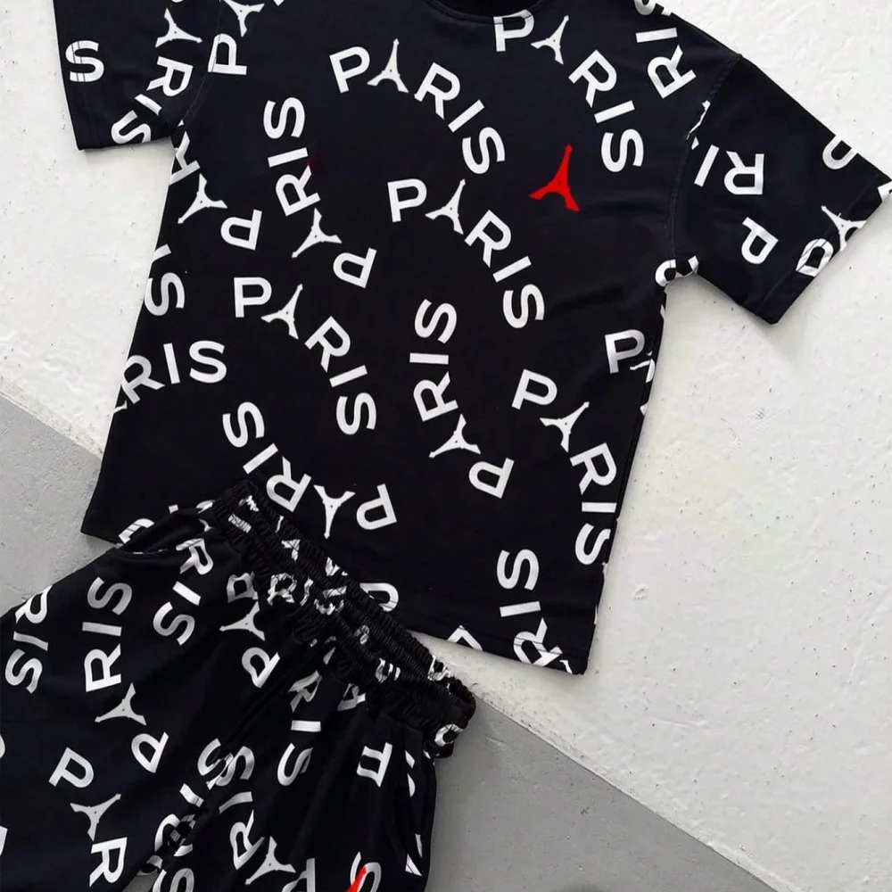 Men Letter Print Round Neck Sh - Tee Graphic Print incelemesi ve fiyatı