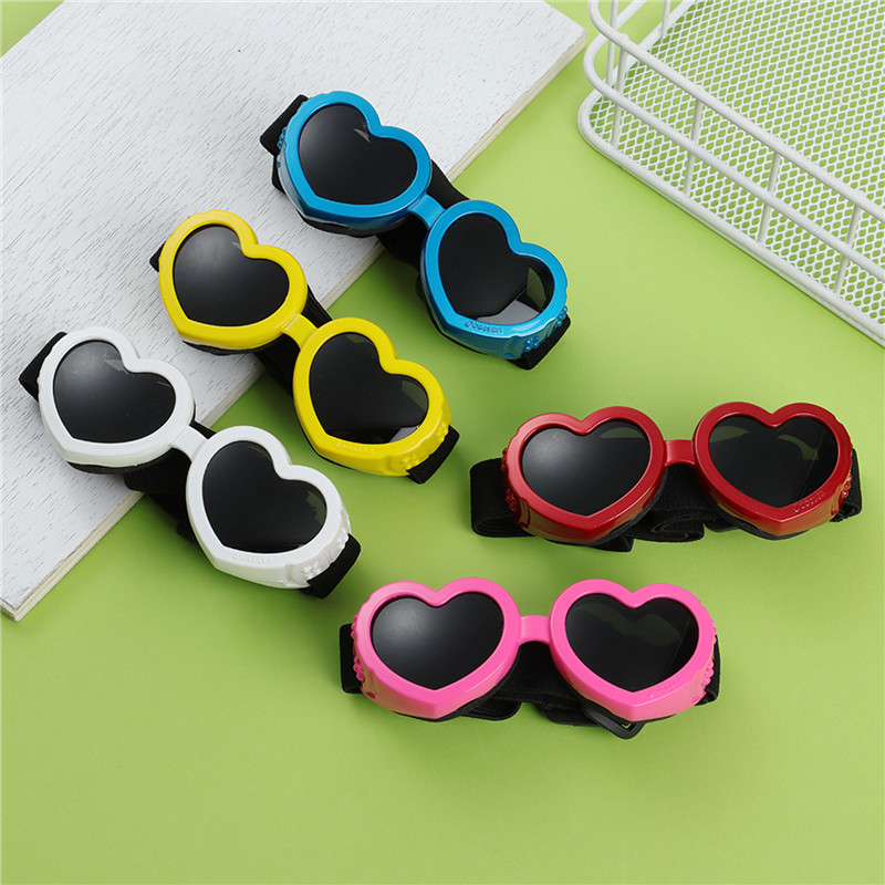 1 PC Heart-shaped Small Dog Su - Sunglass Retainer Cord incelemesi ve fiyatı