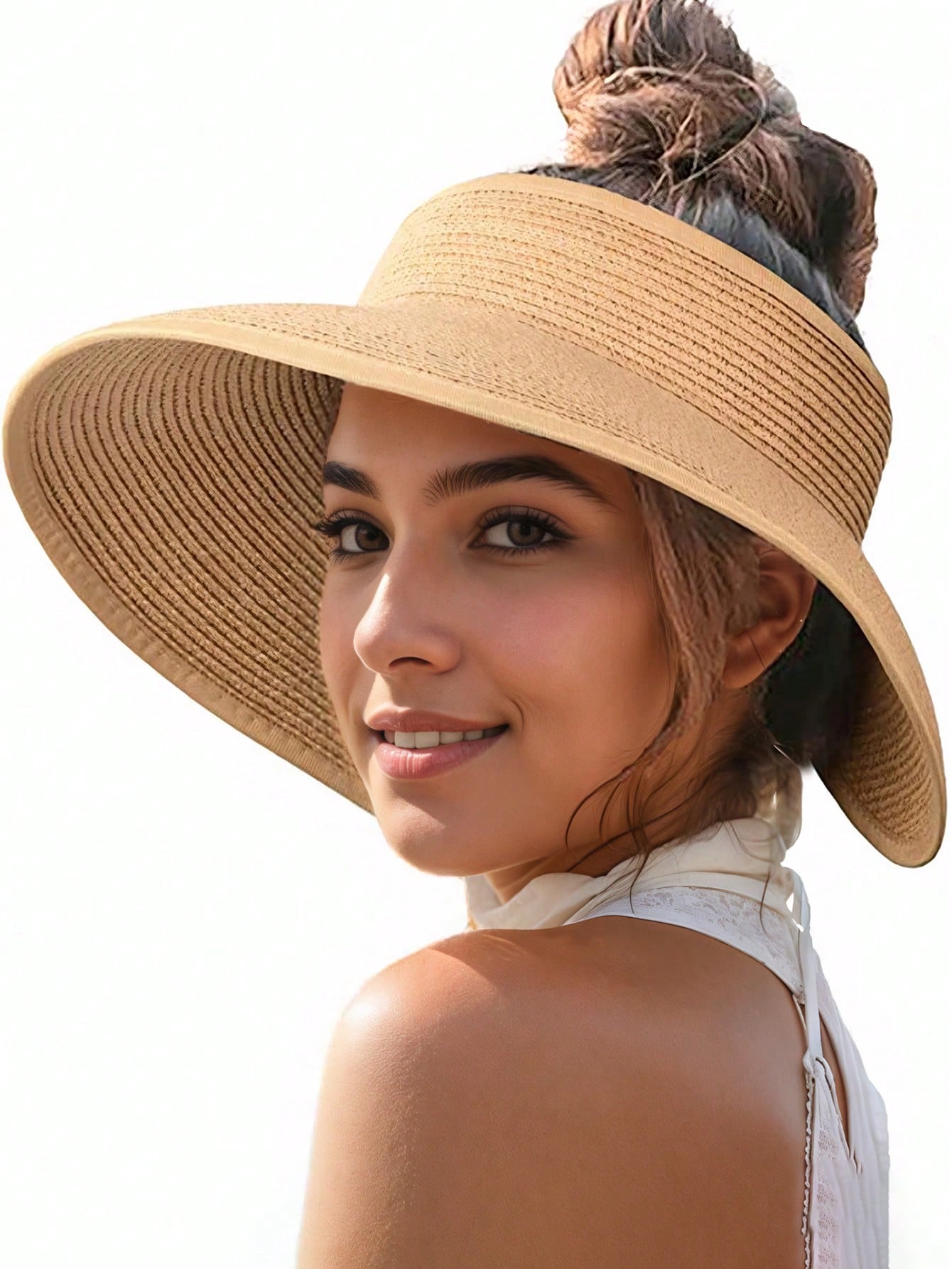Sun Visor Hats For Women Wide  - Packable Hat Nylon incelemesi ve fiyatı