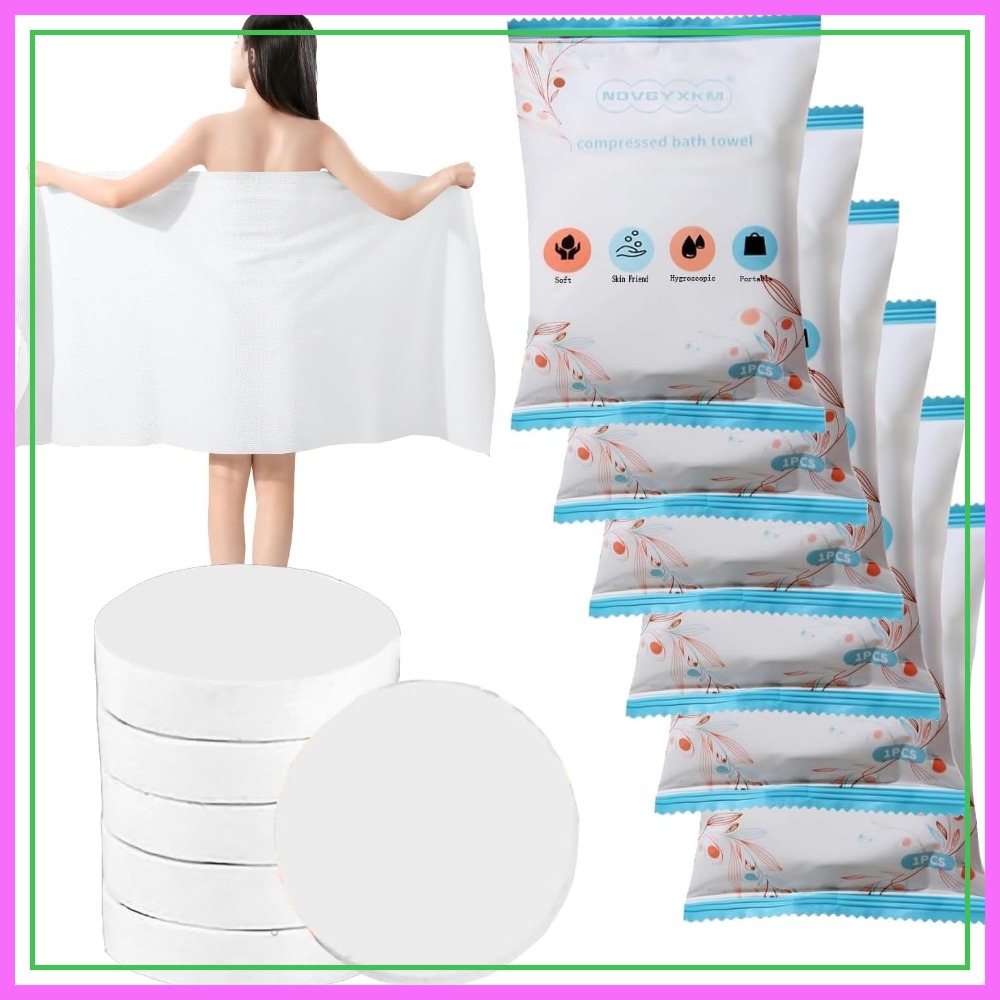 6 Packs Large Compressed Towel - Beach Towel Large incelemesi ve fiyatı