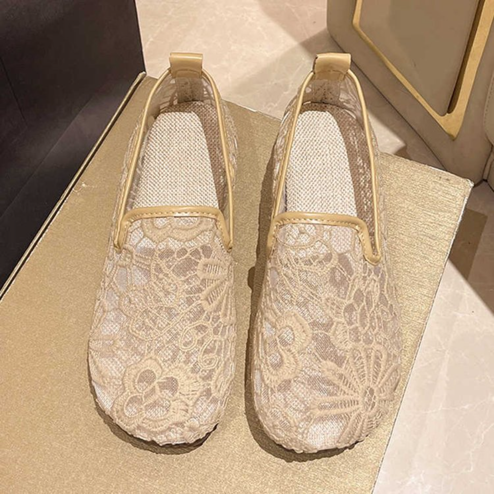 Chic Lace Mesh Hollow Out Espa - Espadrille Slip On incelemesi ve fiyatı