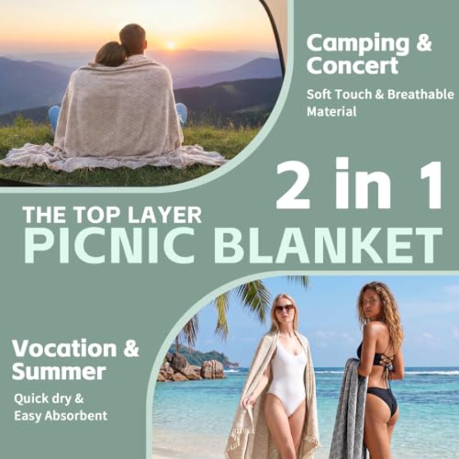 2 in 1 Extra Large Boho Beach  - Beach Towel Large incelemesi ve fiyatı