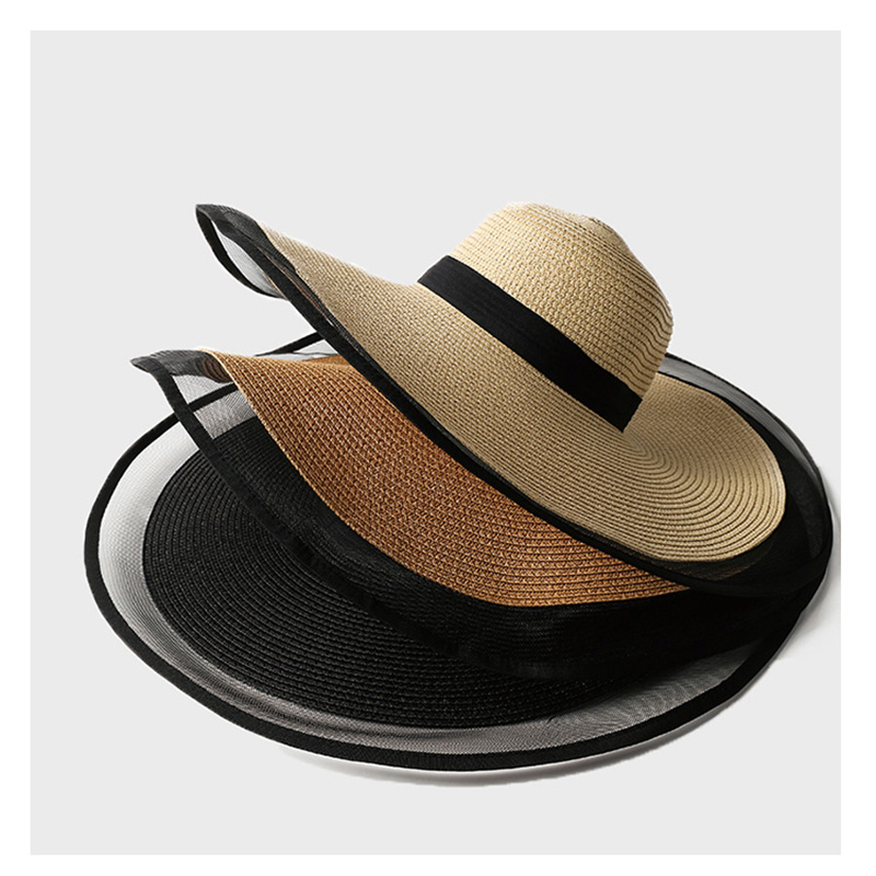 Women Sun Hat Big Eaves Waves  - Bucket Hat Straw incelemesi ve fiyatı