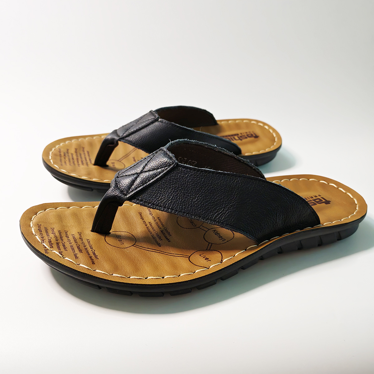 Summer Shoes Men Slippers Genu - Flip Flop Leather Men incelemesi ve fiyatı