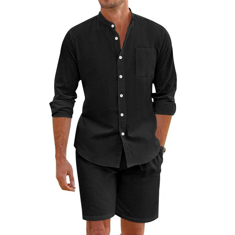 Men's Summer Linen Button up S - Linen Shirt Breathable incelemesi ve fiyatı