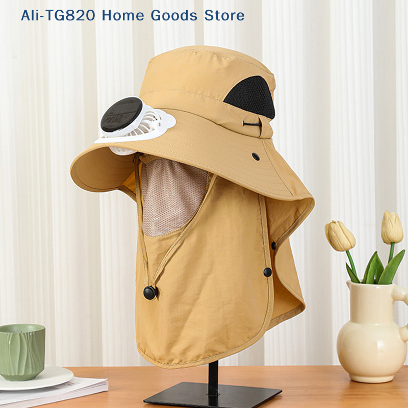 [TG820]Men Fan Hat With Solar  - Bucket Hat Straw incelemesi ve fiyatı