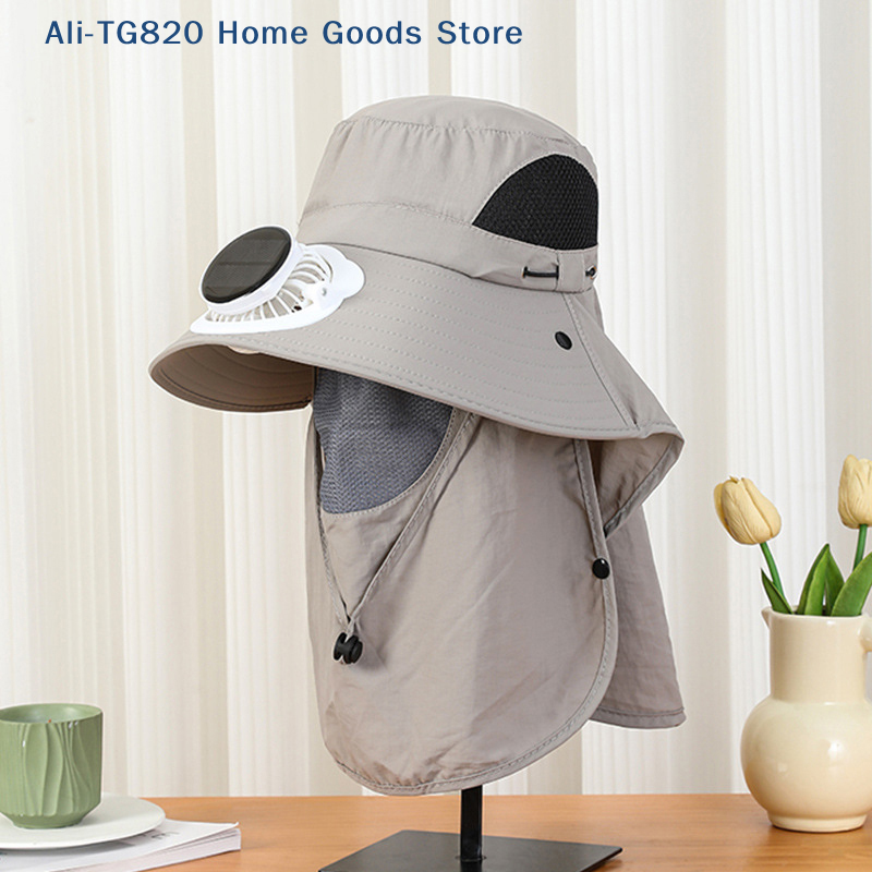 [TG820]Men Fan Hat With Solar  - Bucket Hat Straw incelemesi ve fiyatı