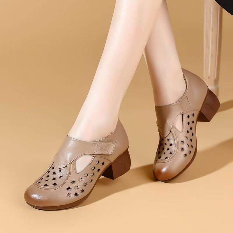 Women's Summer New Leather Hol - Casual Sandal Leather incelemesi ve fiyatı