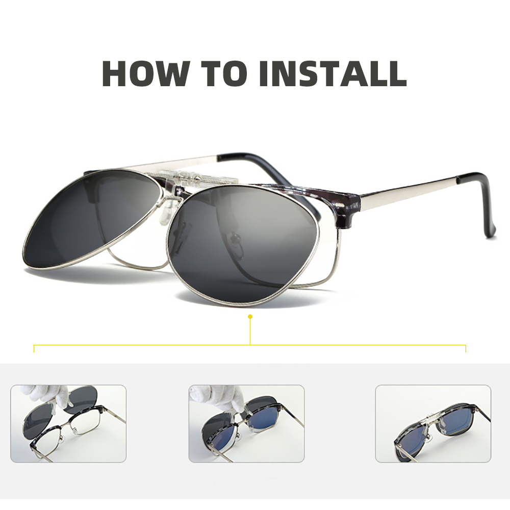 Oversized Pilot Clip on Sungla - Sunglasses Aviator Polarized incelemesi ve fiyatı