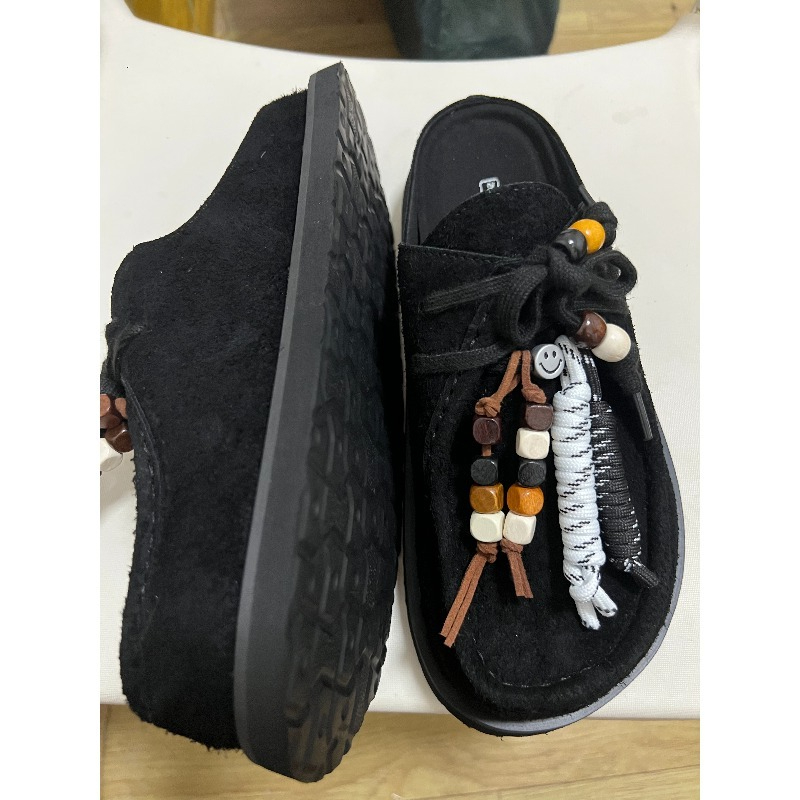 Women Men Clogs Cow Suede Leat - Flip Flop Leather Men incelemesi ve fiyatı