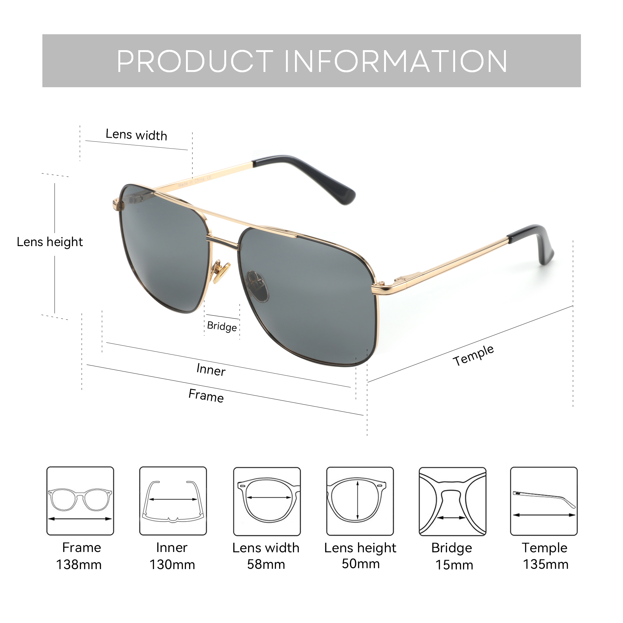 BLUEMOKY Aviator Polarized Pre - Sunglasses Aviator Polarized incelemesi ve fiyatı