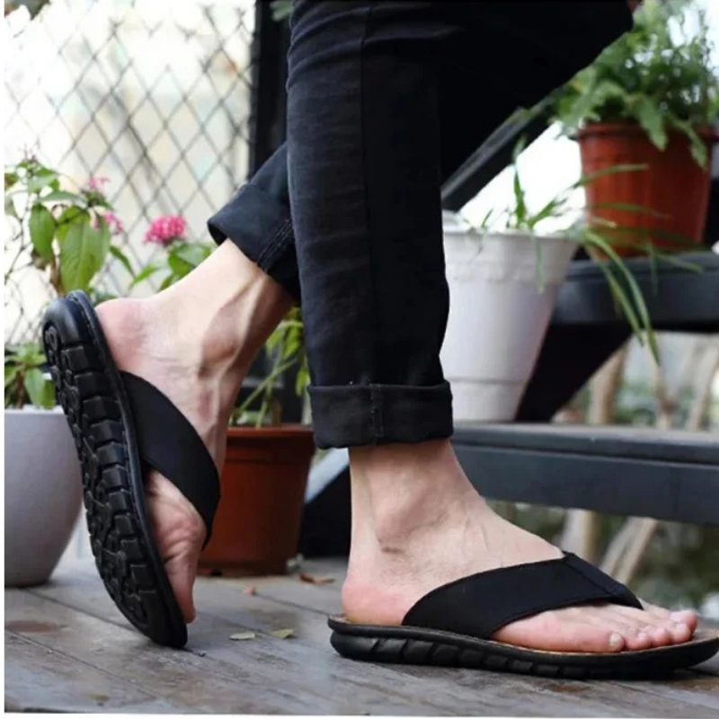 Roma Retro Man Slipper Solid C - Flip Flop Leather Men incelemesi ve fiyatı
