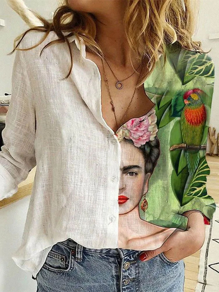 Women Spring And Autumn Long S - Shirt Camp Collar incelemesi ve fiyatı