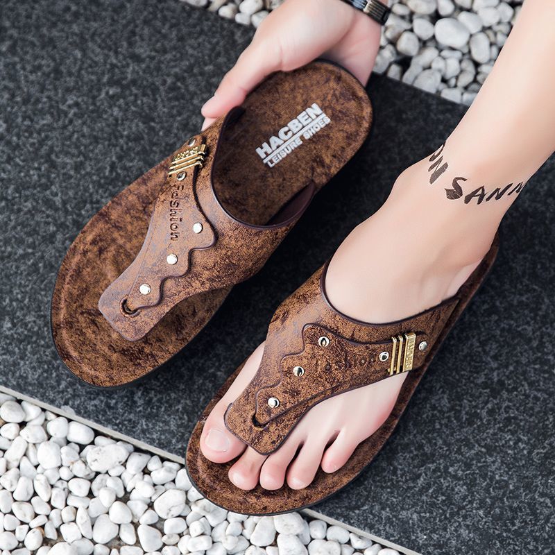 2026 New Men's Flip Flops Genu - Flip Flop Leather Men incelemesi ve fiyatı